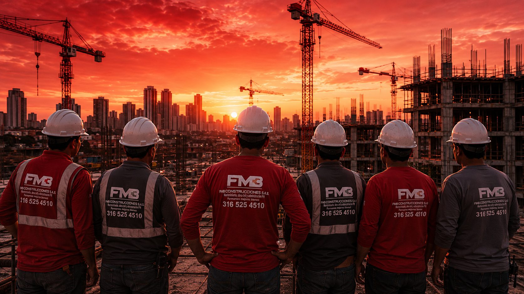 Equipo FMB Construcciones en obra